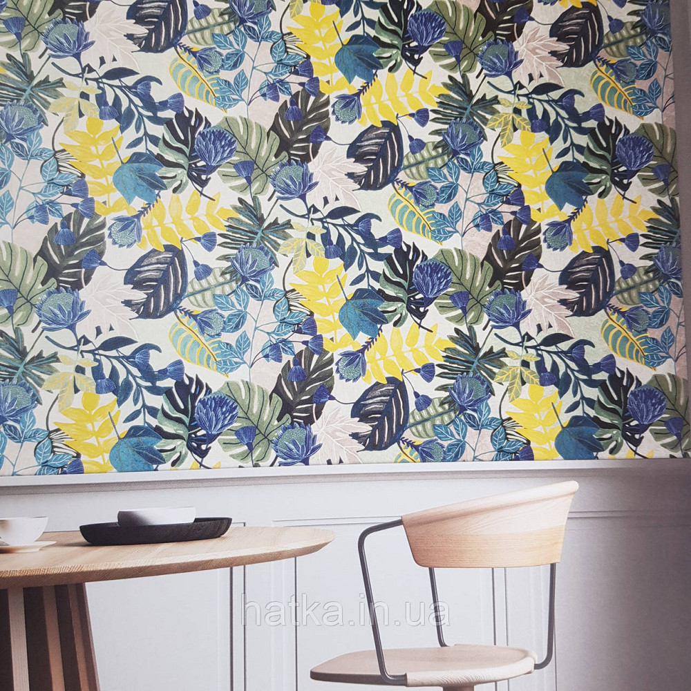 Шпалери флізелінові еко Khroma Zoom Goja 0.53х10.05 м листя монстери папороті різні кольори Київ - фото 1