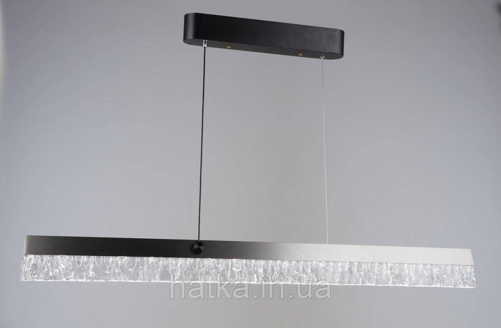 Люстра підвісна світлодіодна VALESO YH1362/80W, LED 40W, лінійна, Чорний+Сірий Київ - фото 1