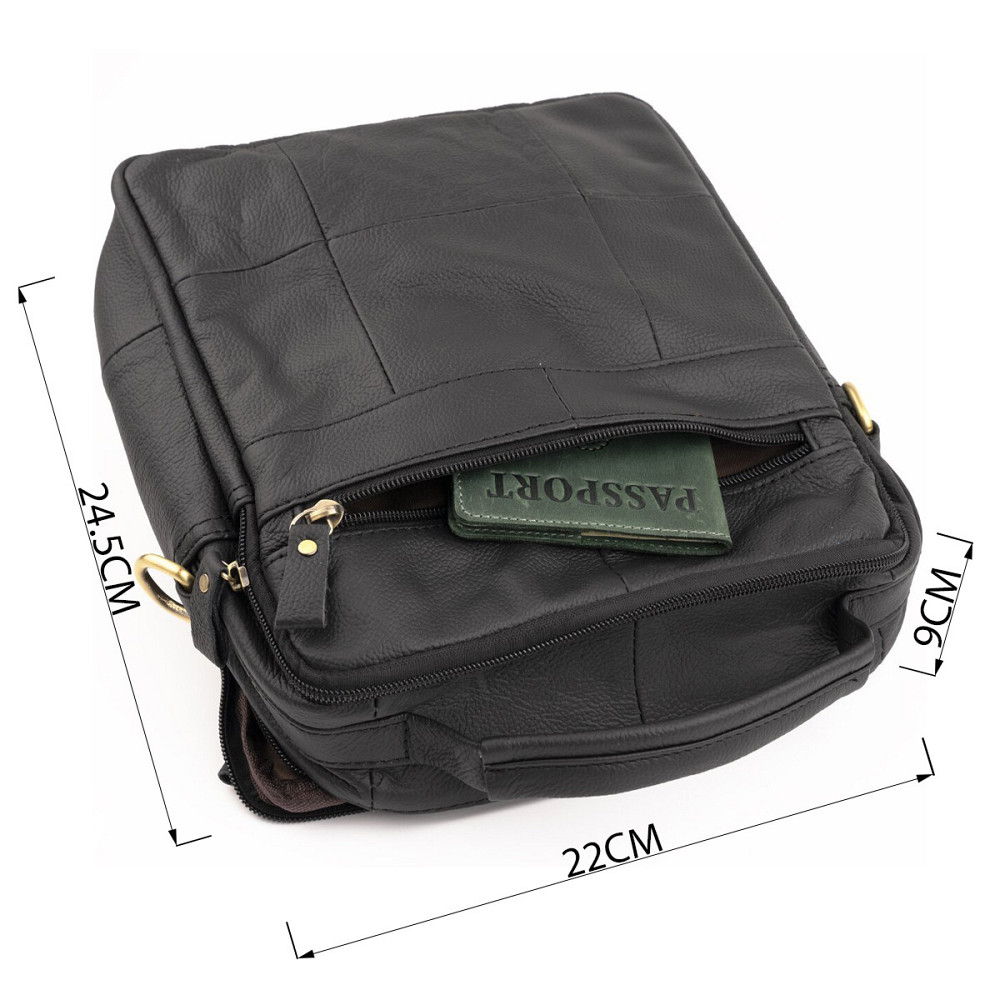 Сумка мужская флотар Vintage 14763 Черная Киев - изображение 3