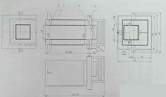 Дымоход парапет для котла Проскуров АОГВ-10, 13, 16 оригинальная труба-воздухозаборник для старых и новых моделей Киев