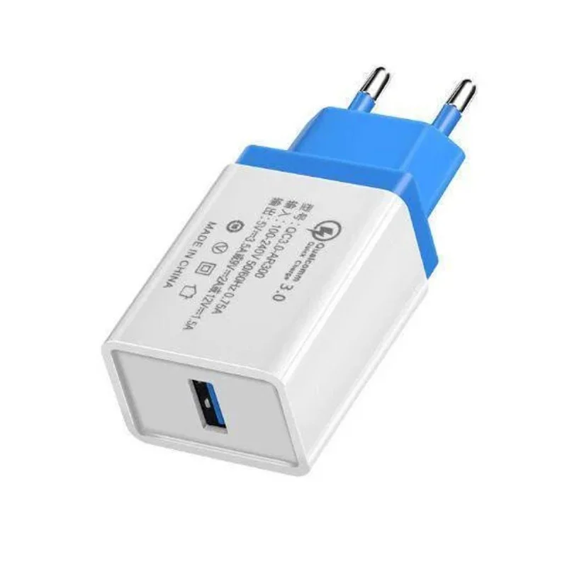 Мережевий адаптер AR 60 USB 18W із швидкою зарядкою QC3.0 Fast Charge, компактний, білий Одеса - фото 4