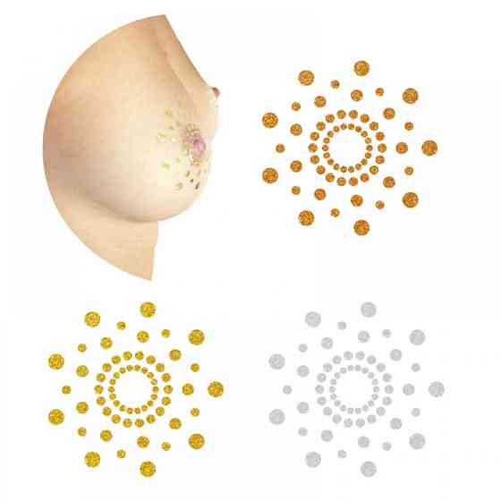 Прикраса для грудей MIMI Metallic Skin Transfer Bijoux Indiscrets Sex Aura Київ
