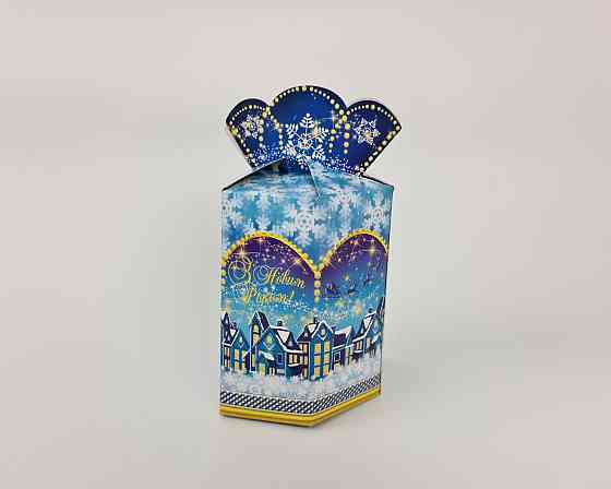 Праздничная упаковка  для новогодних подарков (700грм) №212с 