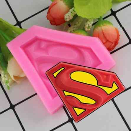 Молд силиконовый Супер мен 61 на 80 мм розовый Киев