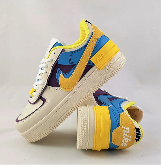 Кроссовки Nike Force Белые Женские Найк Разноцветные Форсы Shadow (размеры: 37,39) Видео Обзор Днепр - изображение 2