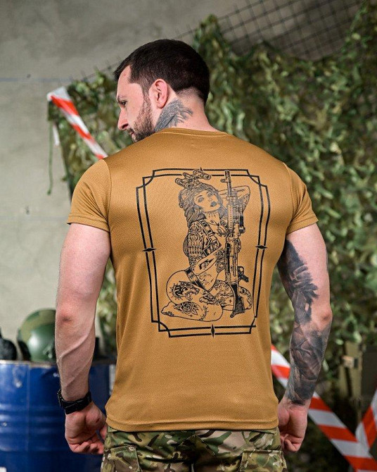 Тактична потовідвідна футболка Girl coyot ПП7622 Одеса - фото 1