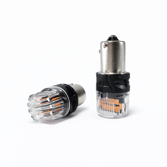 Комплект светодиодных ламп StarLight Vision PY21W (T25) BRS LED BA15S 1156 AMBER 12/24V Харьков
