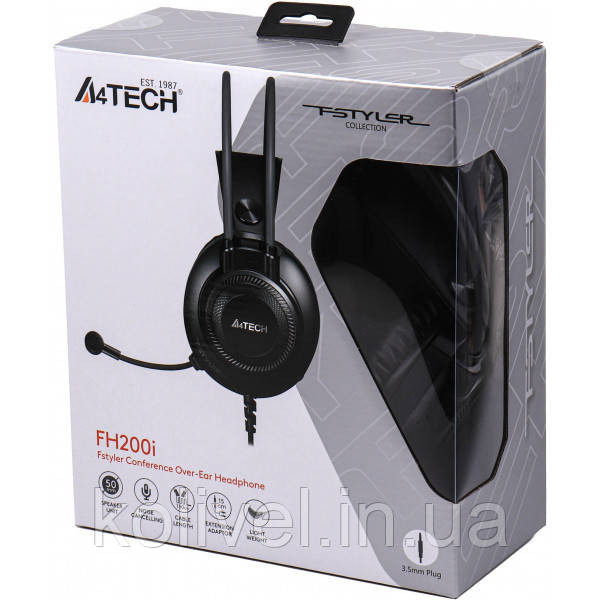 Навушники A4-Tech FH200i (Grey) з мікрофоном,колір сірий (FH200i (Grey)) Киев - изображение 5