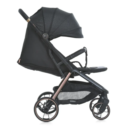 Коляска дитяча El Camino BEYA Black Leo прогулянкова з чохлом для ніжок у комплекті Чорна (ME 1127-G) Чернігів