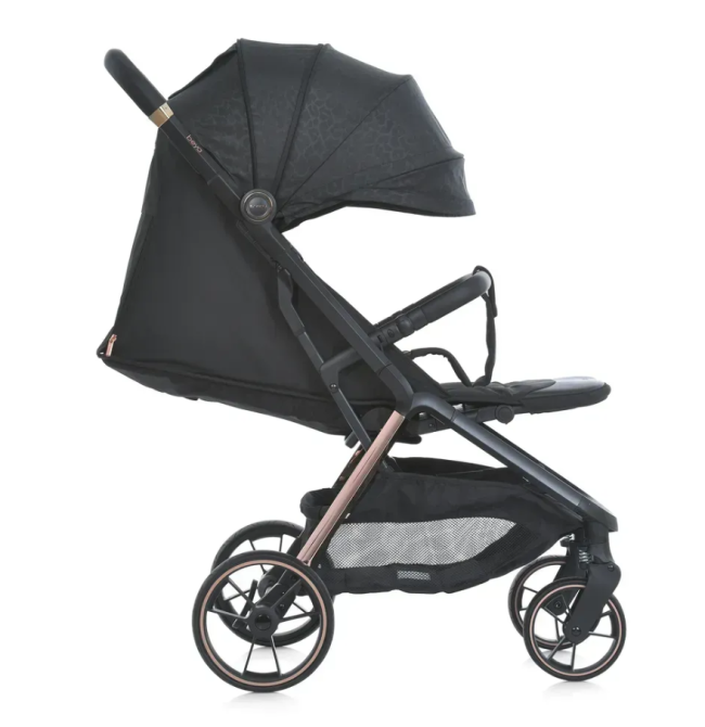 Коляска дитяча El Camino BEYA Black Leo прогулянкова з чохлом для ніжок у комплекті Чорна (ME 1127-G) Чернигов - изображение 2