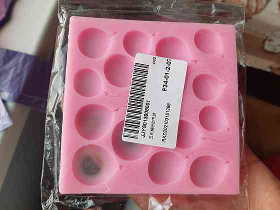 Силіконовий молд Кульки З дефектом 10 на 10 см рожевий Київ