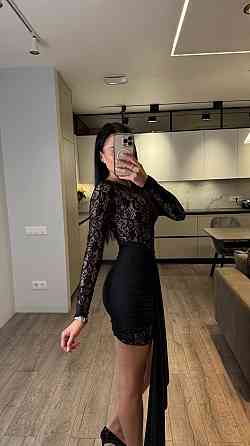 Женское романтичное мини платье со шлейфом кружево + трикотажная подкладка Одесса