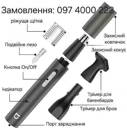 Xiaomi Mijia Электрический триммер для стрижки волос в носу, ушах. Киев