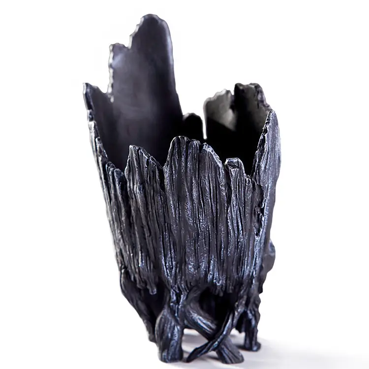 Горшочек для цветов и канцелярии Грут Groot G10 Черный череп + подставка пень Киев - изображение 9