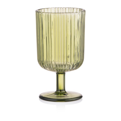 Набор бокалов Ardesto 300мл, 2шт, скло, зелений (AR2630GGR) Винница - изображение 1