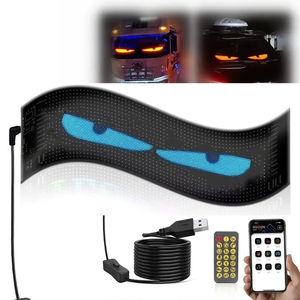 Гибкий экран LED Matrix Panel APP wifi rgb 192mm* 1330mm(16Х144) art-0569 Коломыя - изображение 3