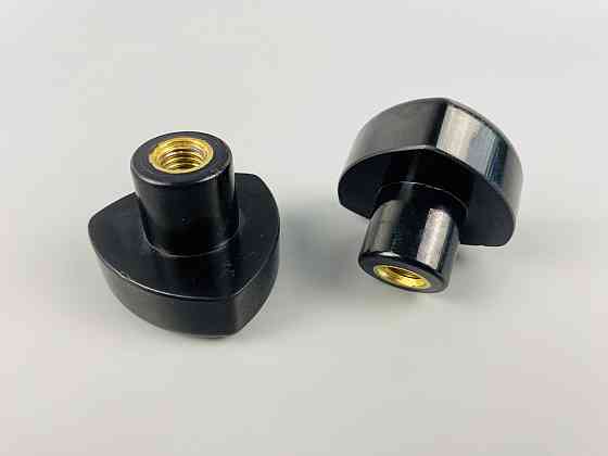 Наконечник важеля універсальний М10, D50 (чорний), латунна втулка різі внутрішня М10 Мукачево