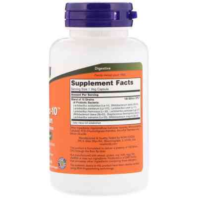 Пробіотики Now Foods Пробіотики Для Травлення, Probiotic-10, 100 Billion, 60 веге (NOW-02904) Вінниця