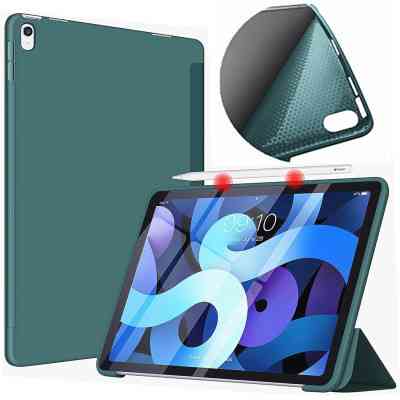 Чехол для планшета BeCover Tri Fold Soft TPU Silicone Apple iPad Air (4/5) 2020/2022 10.9" Dark Green (711130) Винница