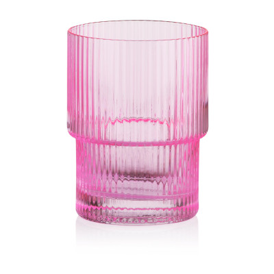 Набор стаканов Ardesto 200мл, 2шт, скло, рожевий (AR2620SPN) Винница - изображение 1