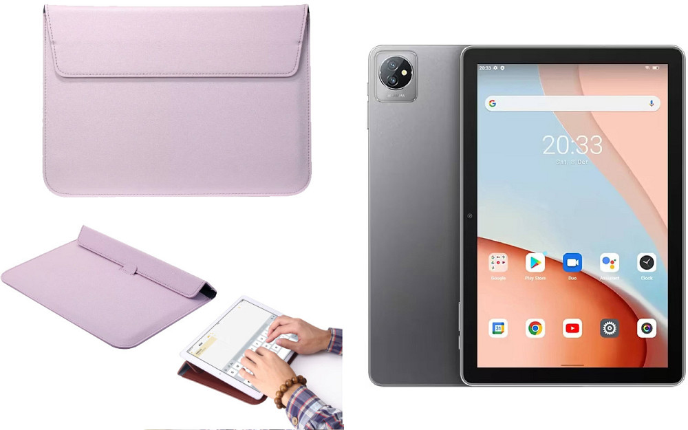 Чохол-конверт VitoCase для Blackview Tab 70, з функцією підставки для планшета Фіолетовий Київ - фото 1