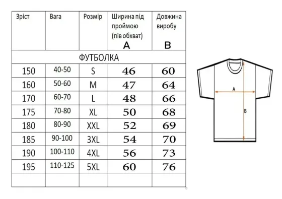 Женская насыщенная вышиванка- футболка в голубом цвете 4XL Киев