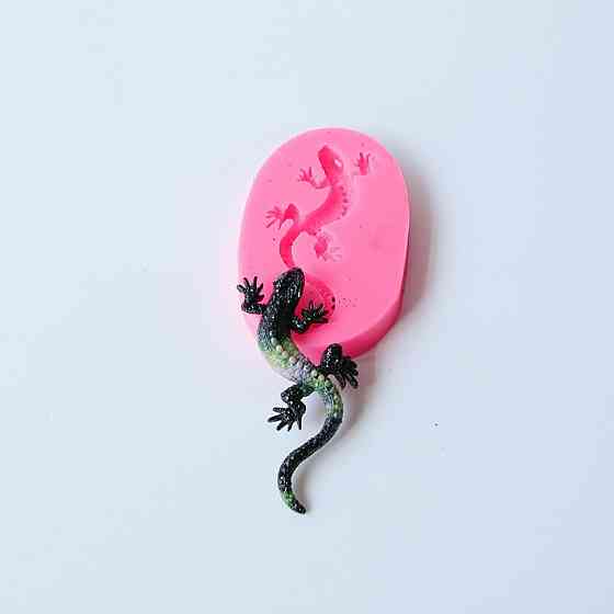 Форма силиконовая Ящерица 77 мм розовый Киев