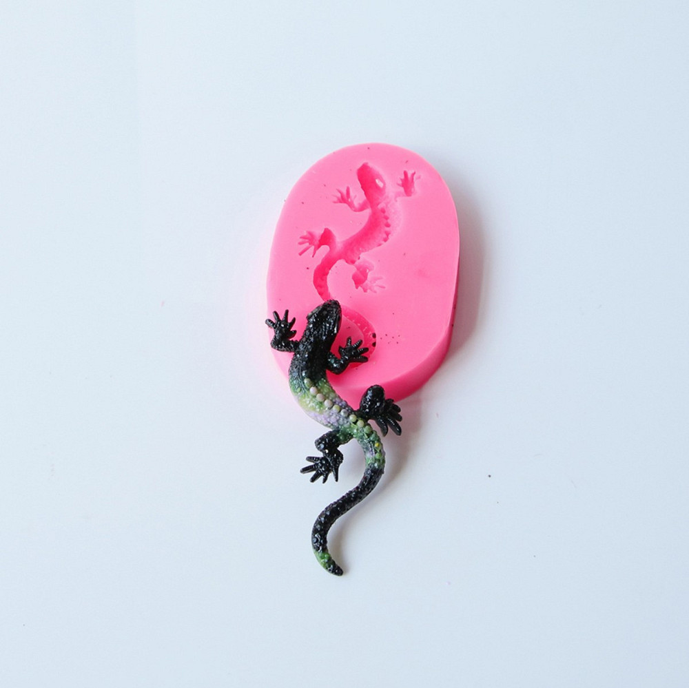 Форма силиконовая Ящерица 77 мм розовый Киев - изображение 3