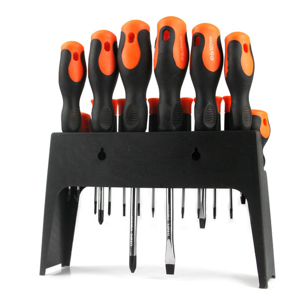 Набор магнитных отверток на подставке 18 элементов Mar-Pol (M61008A) Оранжевый Нововолынск - изображение 3