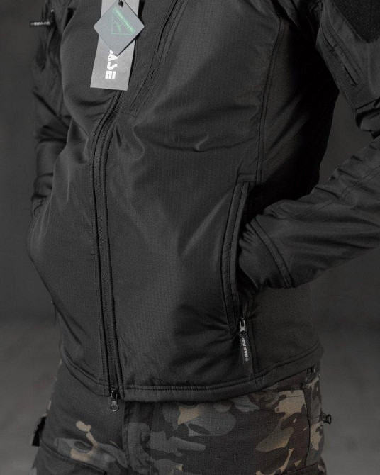 Весенняя тактическая куртка  carrier (аналог uf pro)  черная ВТ0546 Одесса - изображение 9