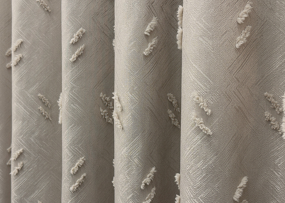 Комплект штор VR-Textil Льон Букле № 1887ш Бежевий 150х270 см 2 шт (33-0917) Київ - фото 8