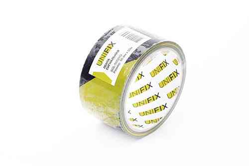 Сигнальная лента 50мм*50м желто-черная UNIFIX Ровно