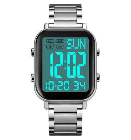 Чоловічий наручний годинник Skmei 2259 (Сріблястий з білим) Вінниця