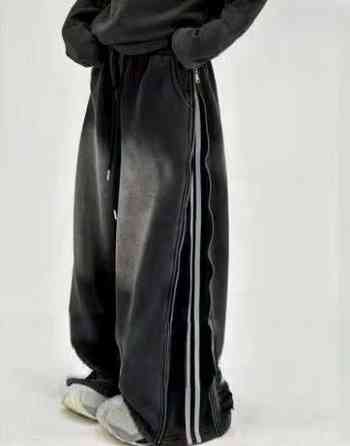 Теплые широкие спортивные штаны  для девочки подростка 120,130,160 Николаев