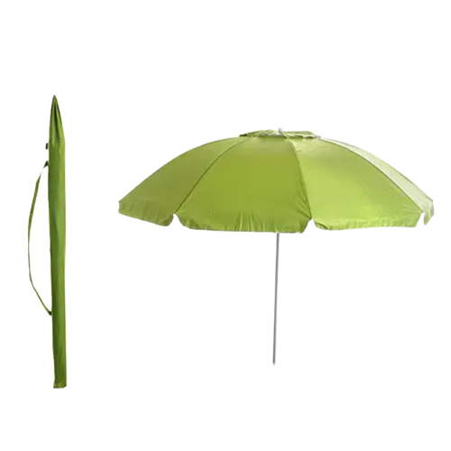 Парасолька пляжна з нахилом і клапаном 2м зелений СИЛА Житомир - изображение 1
