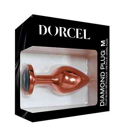 Металлическая анальная пробка с украшением в виде кристалла Dorcel - Diamond Plug M Sex Aura Киев