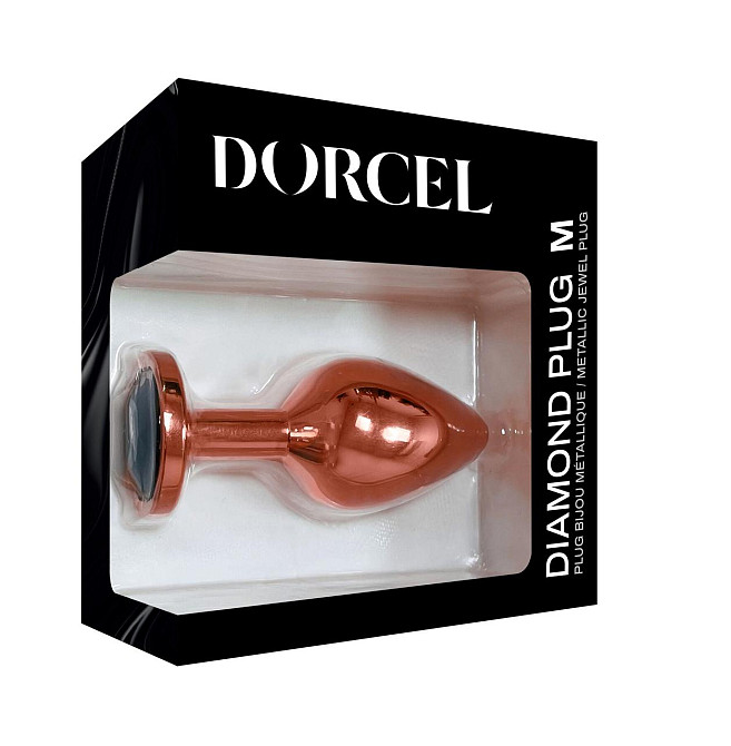 Металлическая анальная пробка с украшением в виде кристалла Dorcel - Diamond Plug M Sex Aura Киев - изображение 5