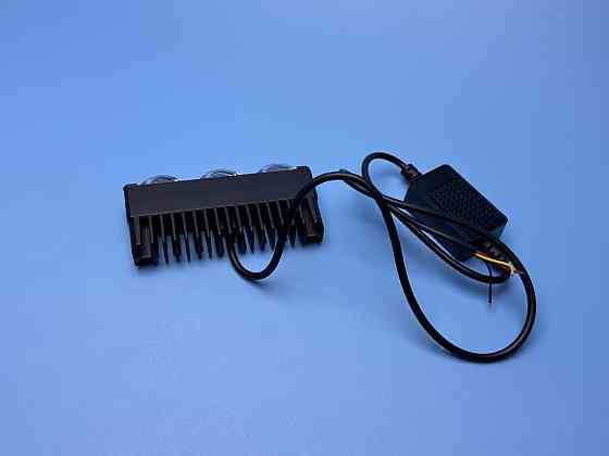 Фара рабочего света LED однорядная 100 мм SPOT — 6 диодов с линзой (Белый + Желтый свет), четкая СТГ Харьков