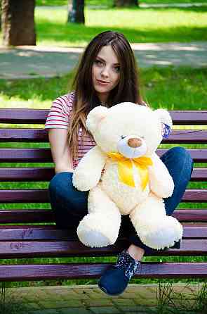 Плюшевий ведмедик М'яка іграшка Бойд 70 см Абрикосовий Тернопіль