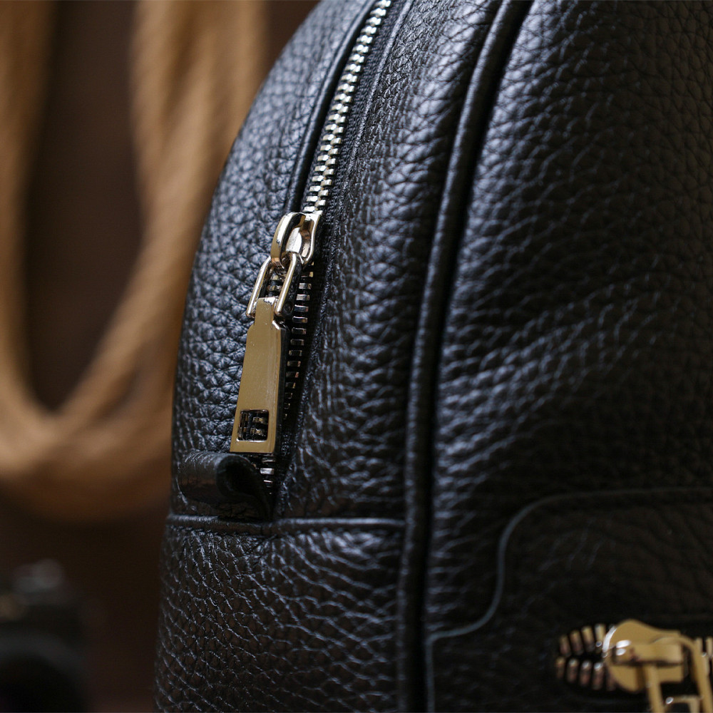 Женский рюкзак из натуральной кожи Shvigel 16302 Черный Киев - изображение 8