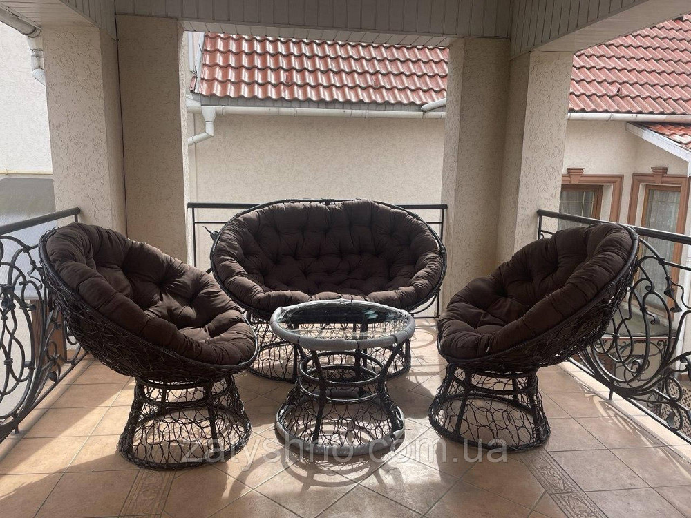 Балконная  мебель ротанговая с удобными накиками Киев - изображение 1