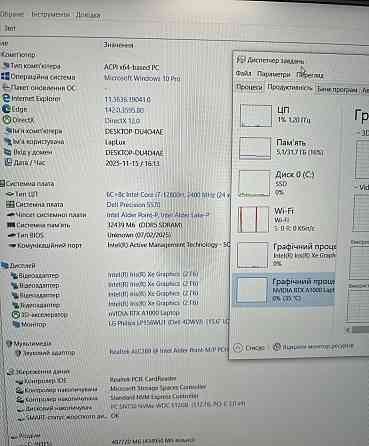 Dell Precision 5570 і7-12800H 14ядер 32Gb 512Gb FHD+ 15,6” A1000 4GB. Киев