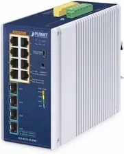 Комутатор Planet IGS-4215-8UP4X IP30 Industrial L2/L4 8-Port (IGS42158UP4X) Київ - фото 1
