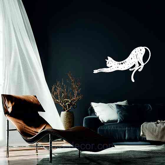 Декоративне настінне 3D Панно «Кіт» Декор на стіну з об'ємом Київ