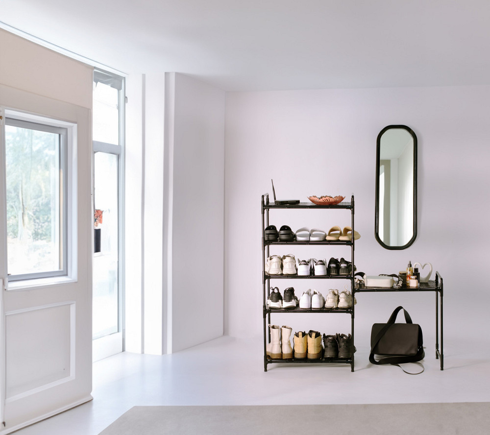 HallBox - стелаж для одягу та взуття до передпокою з полицями, з додатковою приставкою під дрібні ре Борисполь - изображение 2