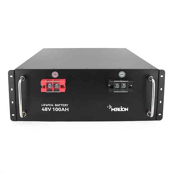 Літій-залізо-фосфатний акумулятор Merlion LiFePO4 48V 100AH для Solar, BMS-100A, (482х396х132), 5000 циклів Q1 Київ