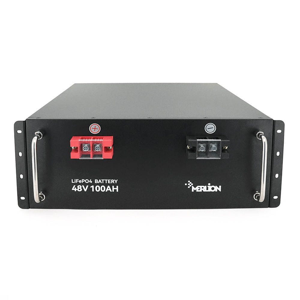Літій-залізо-фосфатний акумулятор Merlion LiFePO4 48V 100AH для Solar, BMS-100A, (482х396х132), 5000 циклів Q1 Київ - фото 2