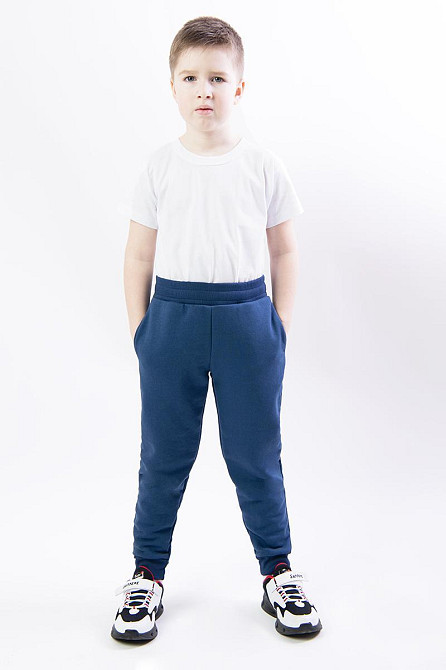 Бруки спортивні і підліткові, сині, топ 164 Крохатушка одяг Київ - фото 1