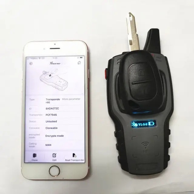 Ключ зажигания Renault Clio Scenic, чип PCF7946, 2 кнопки NE73, автоключ с пультом дистанционного управления Киев - изображение 5