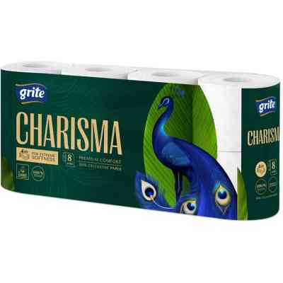 Туалетний папір Grite Charisma 4 шари 8 рулонів (4770023348828/4770023000344) Вінниця